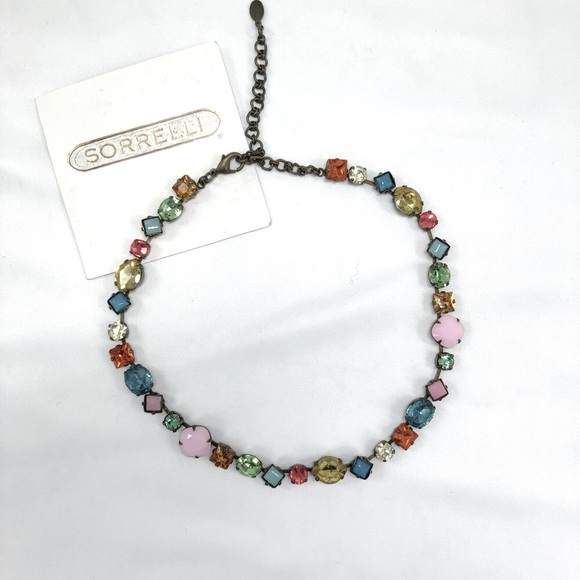 *SOLD* Sorrelli Jewel Toned Tennis Necklace - Picture 3 of 5